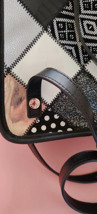 Zaino Braccialini Pelle Nero e Argento