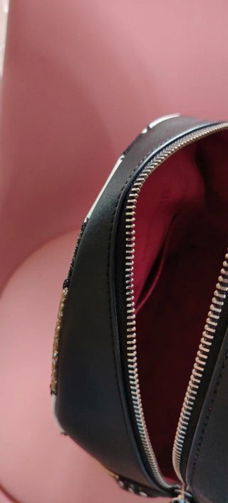 Zaino Braccialini Pelle Nero e Argento