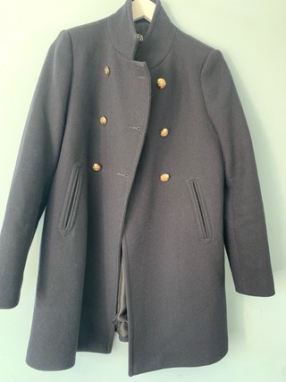 Abrigo ZARA azul marino talla S