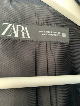 Abrigo ZARA azul marino talla S