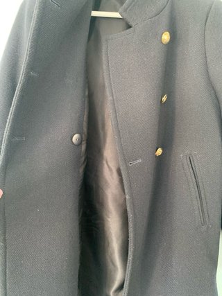 Abrigo ZARA azul marino talla S