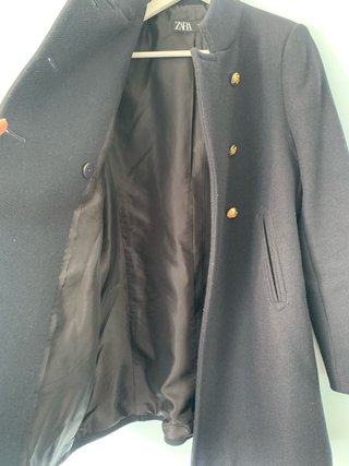 Abrigo ZARA azul marino talla S
