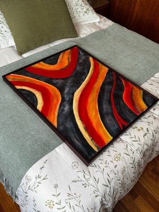 Cuadro moderno óleo sobre lienzo abstracto