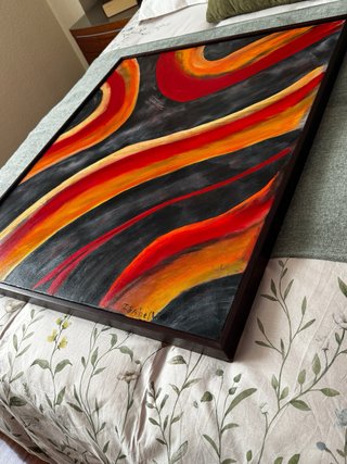 Cuadro moderno óleo sobre lienzo abstracto