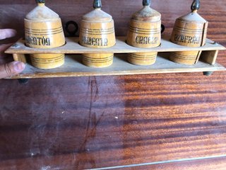 Especiero de madera 4 botes