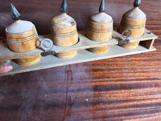 Especiero de madera 4 botes