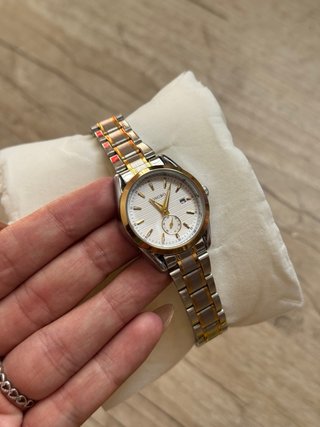 Reloj Longbo Dorado y Plateado