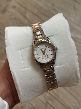 Reloj Longbo Dorado y Plateado