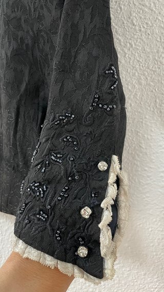 Corpiño niña novia alicantina negro