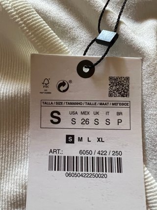 Coprispalle Zara bianco nuovo