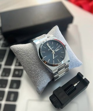 Reloj Poedagar Hombre Azul y Plateado