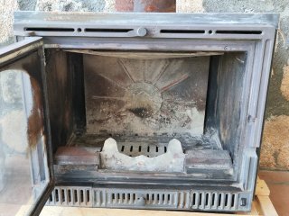 Cassette Insertable chimenea de Hierro Fundido