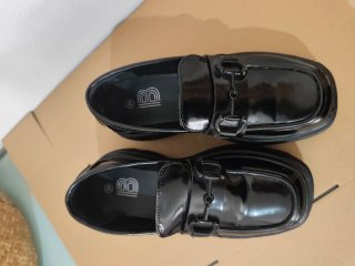 Zapatos Oxford plataforma negros