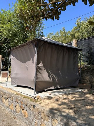 Conjunto Muebles Jardín con Carpa