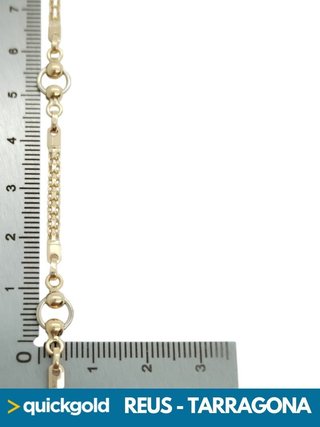 040-05-00735 PULSERA ORO 18K ALTERNA 19CM