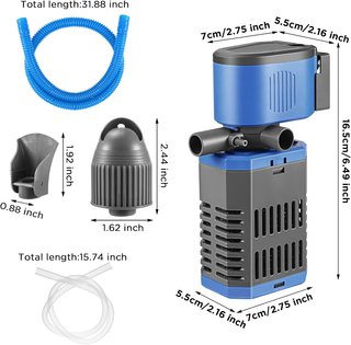 Filtro Acuario Interno 8W 900L/H