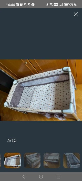 Cuna de viaje MS plegable