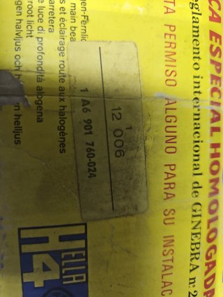Faro H4 Hella Seat 124 - 850