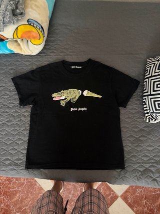 Camiseta Palm Angels Negra Cocodrilo