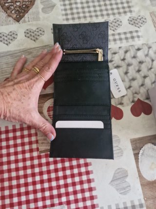 Monedero Guess Negro/Gris Original