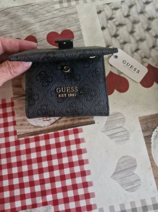 Monedero Guess Negro/Gris Original