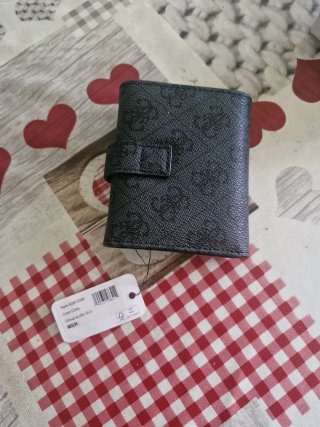 Monedero Guess Negro/Gris Original
