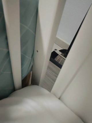 Cuna de bebé blanca 65 de ancho x125 de largo x101