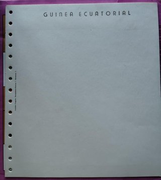 Hojas de álbum para sellos. de GUINEA ECUATORIAL.