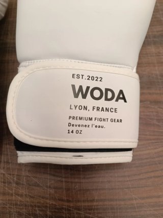 Guantes Boxeo WODA Premium Blancos 14 OZ