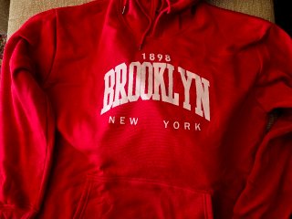 Sudadera Brooklyn Roja XL Nueva