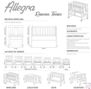 Minicuna Allegra Madera
