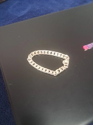 Pulsera de plata maciza