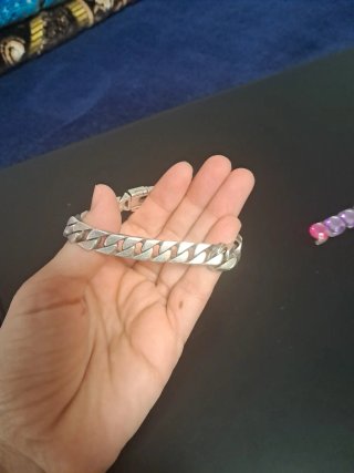 Pulsera de plata maciza