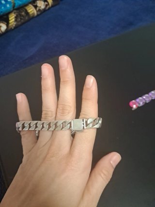 Pulsera de plata maciza