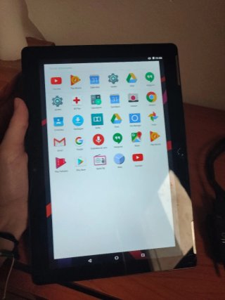 Tablet Negra Aquaris M10 con Cargador