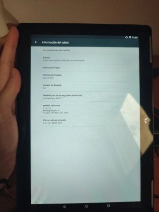 Tablet Negra Aquaris M10 con Cargador