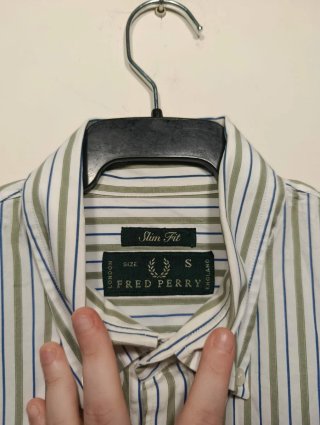 Camisa Fred Perry Rayas Talla S