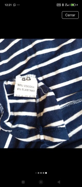 Camiseta marinera rayas