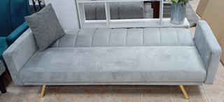 ·Sofá Cama Bogota ·Gris·, Cómodo. ¡EN OFERTA!