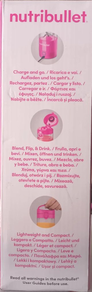 Batidora Nutribullet Portátil 475ml Rosa