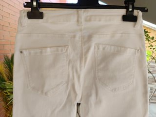 Pantalón Zara blanco elástico