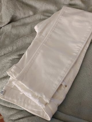 Pantalón Zara blanco elástico