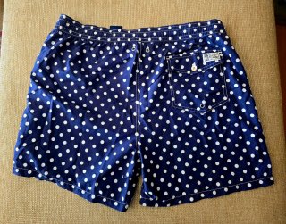 Bañador Ralph Lauren Lunares Azul Talla XL