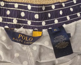 Bañador Ralph Lauren Lunares Azul Talla XL