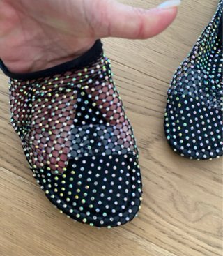 Sandali donna neri con dettagli argento