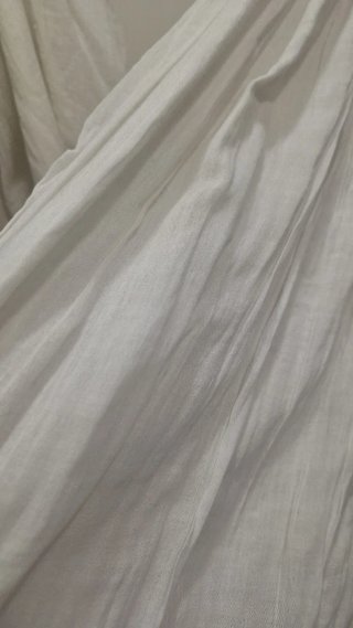 Vestido ibicenco largo blanco talla única