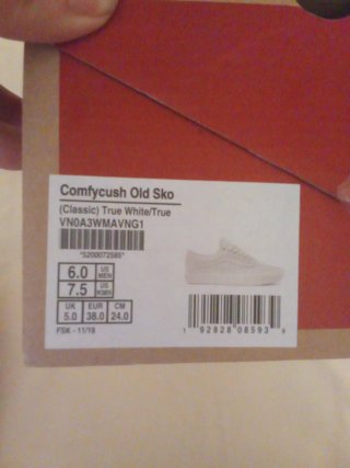 Zapatillas Vans Blancas Talla [38]