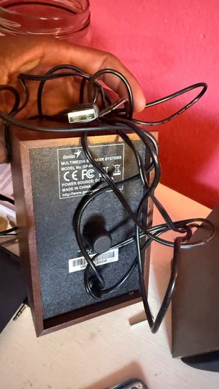 Altavoces Genius Negros y Marrones