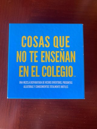 Juego Cosas que no te enseñan en el colegio