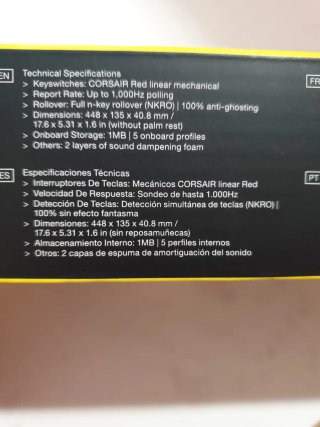 Teclado Gamer Corsair K70 Core Español